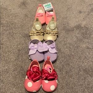 Set of 4 Baby Girl Dress Shoes